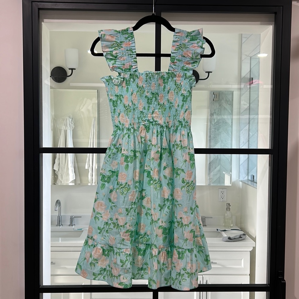 Hill House Home Elizabeth Dress Blue Roses